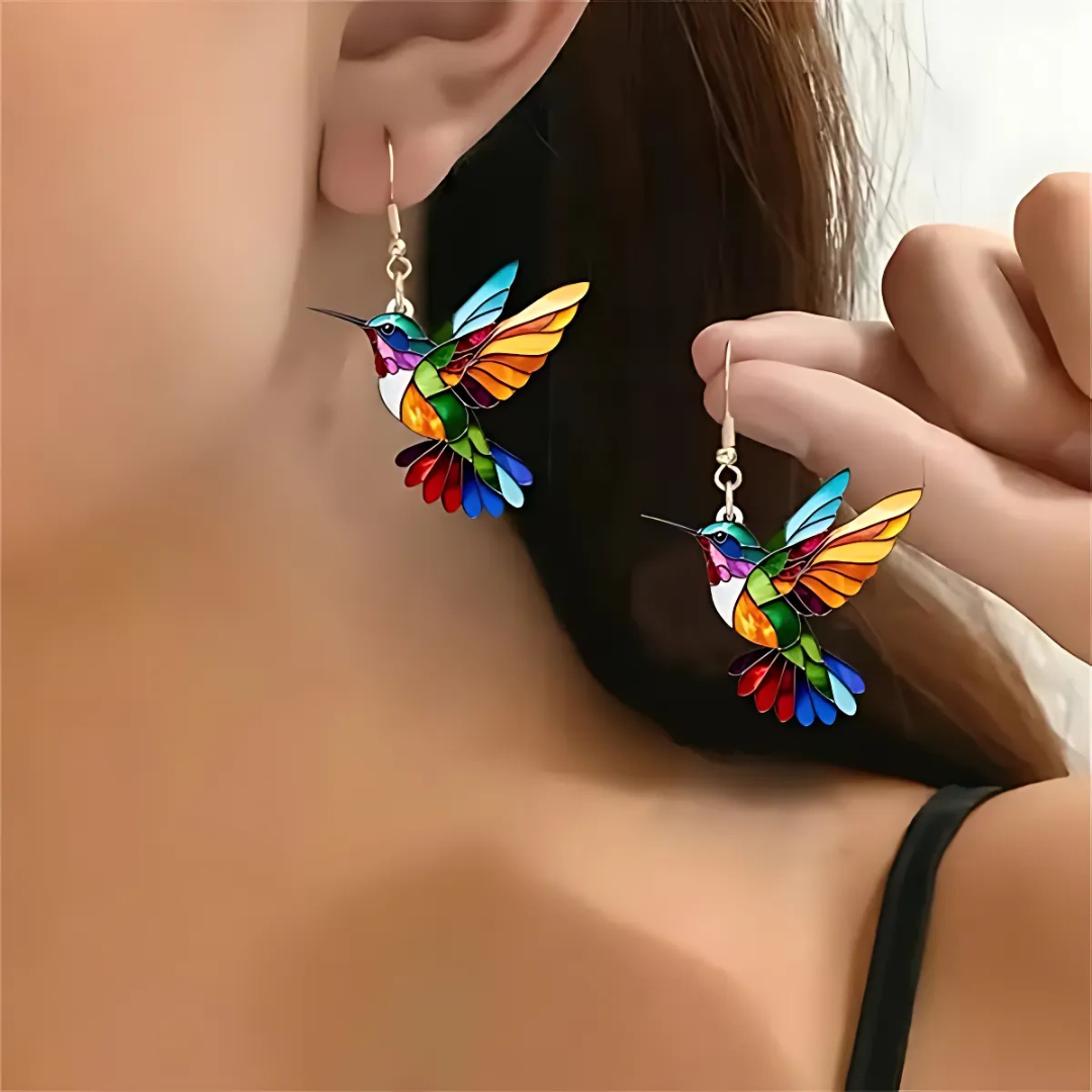Hummingbird Shaped Necklace with Gift Earrings – Limited Time Offer
