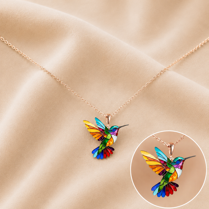 Colourful Hummingbird Necklace