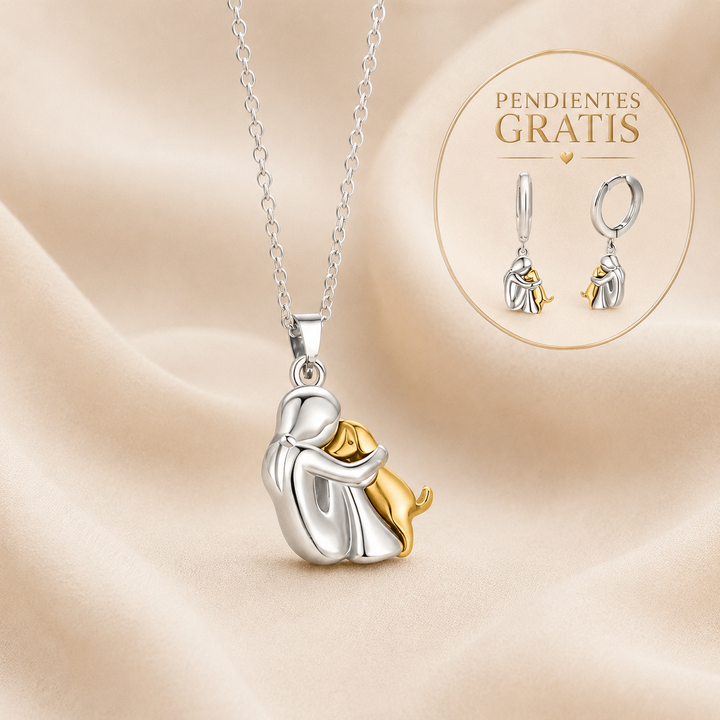 Necklace with Embrace Pendant and Earrings as a Gift – Limited Time Offer