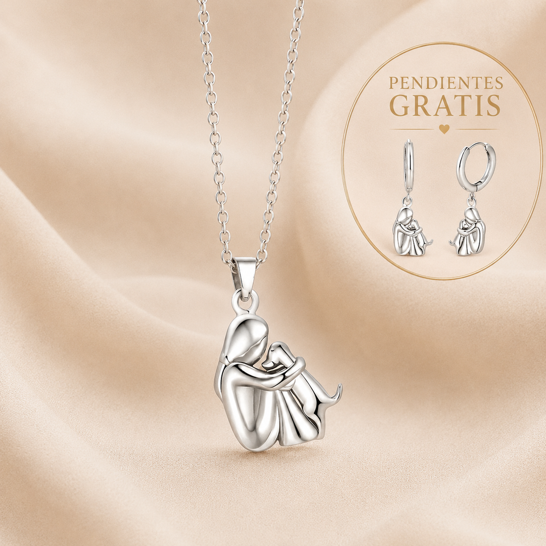 Necklace with Embrace Pendant and Earrings as a Gift – Limited Time Offer