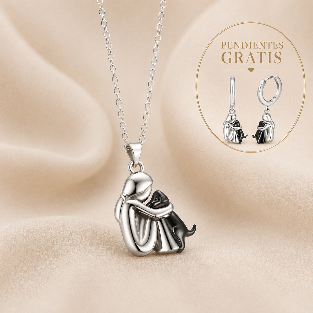 Necklace with Embrace Pendant and Earrings as a Gift – Limited Time Offer