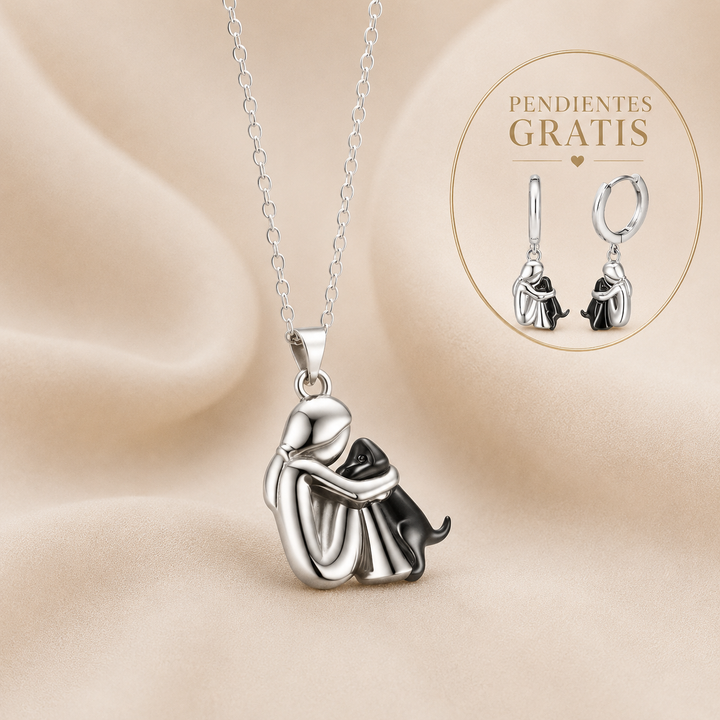 Necklace with Embrace Pendant and Earrings as a Gift – Limited Time Offer