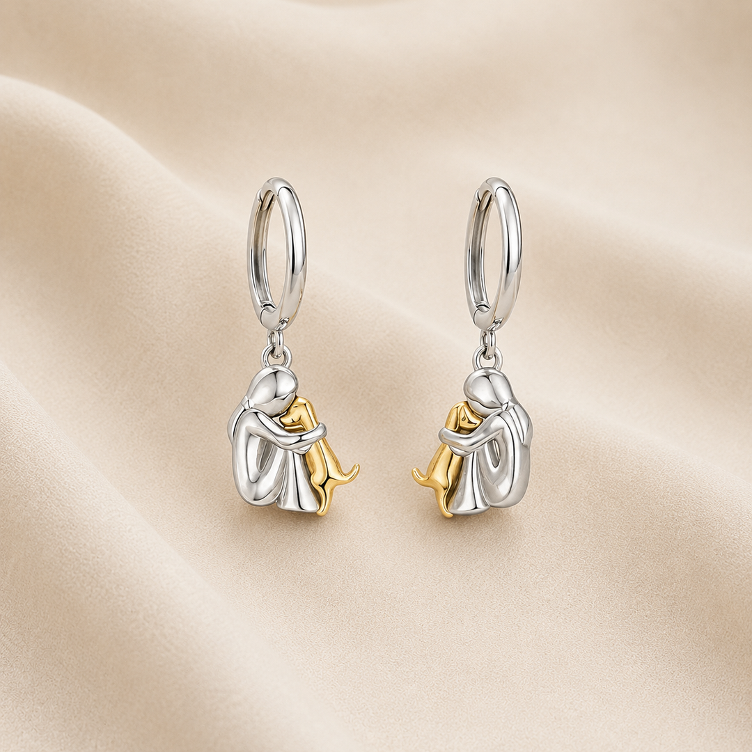 Necklace with Embrace Pendant and Earrings as a Gift – Limited Time Offer