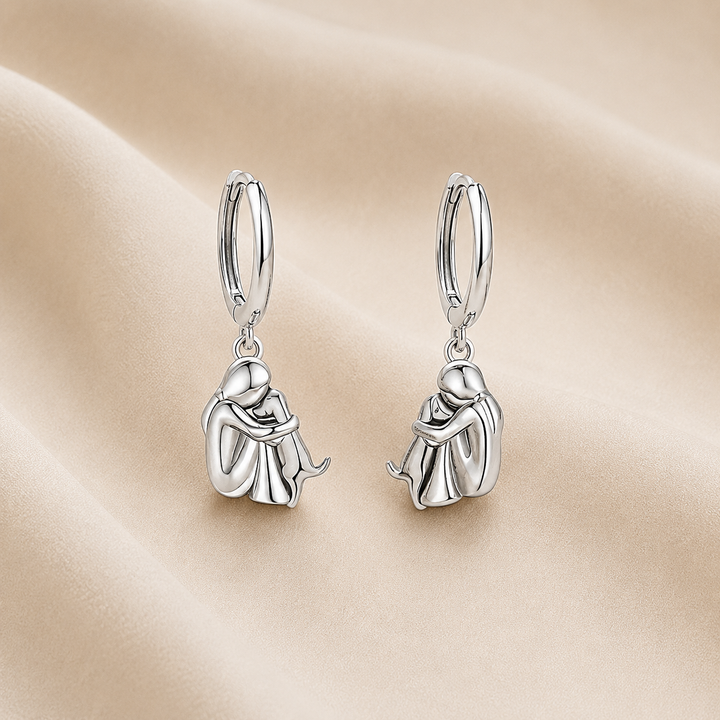 Necklace with Embrace Pendant and Earrings as a Gift – Limited Time Offer