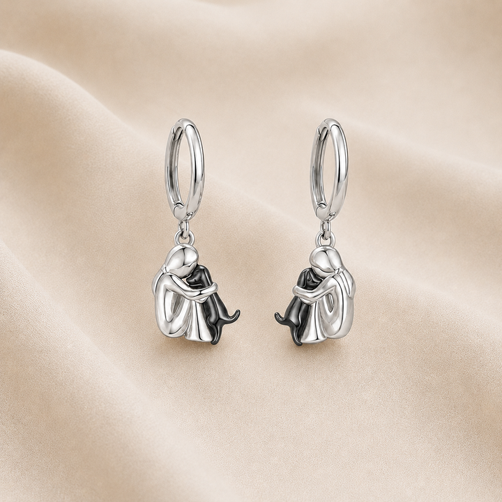 Necklace with Embrace Pendant and Earrings as a Gift – Limited Time Offer