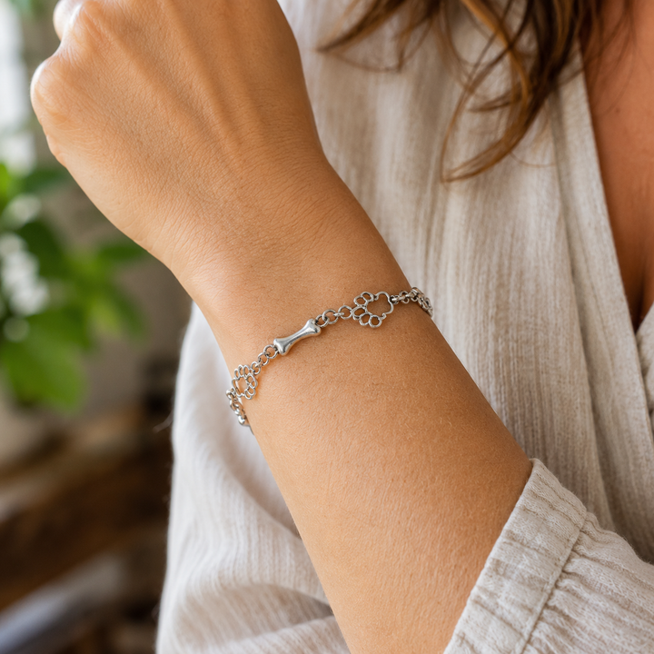 Incanto Bracelet with Paw Prints and Dog Bones in Limited Edition