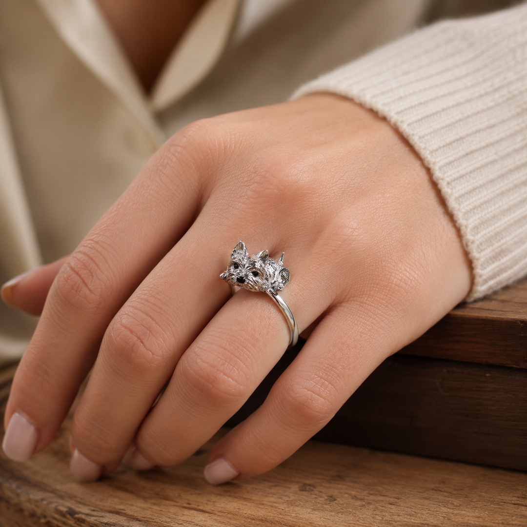 Adjustable Retro Style Ring for Dogs