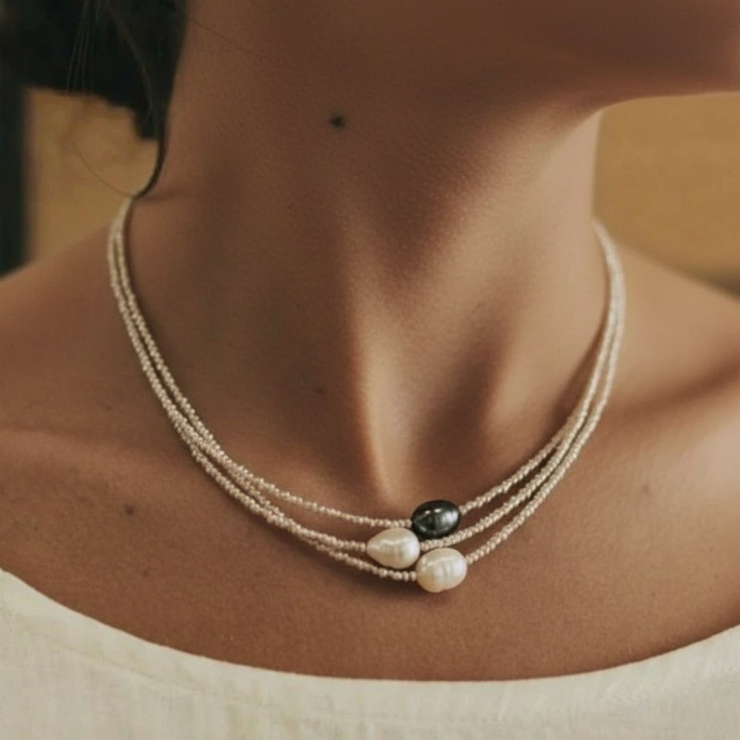 Collana realizzata con perle naturali