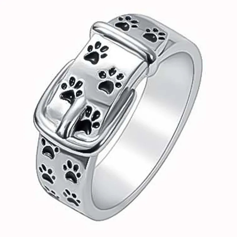 Dog-Inspired Collar Ring, Cute and Stylish