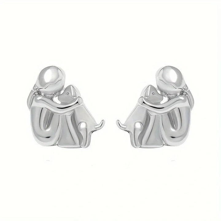 Silver and Gold Bi-Colour Hoop Earrings