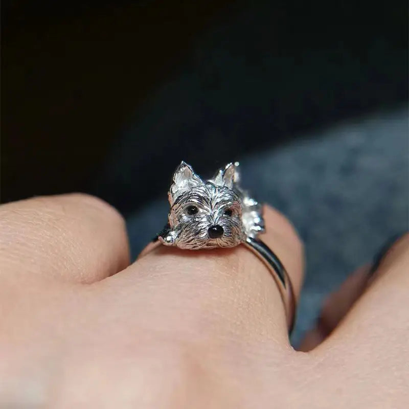 Adjustable Retro Style Ring for Dogs