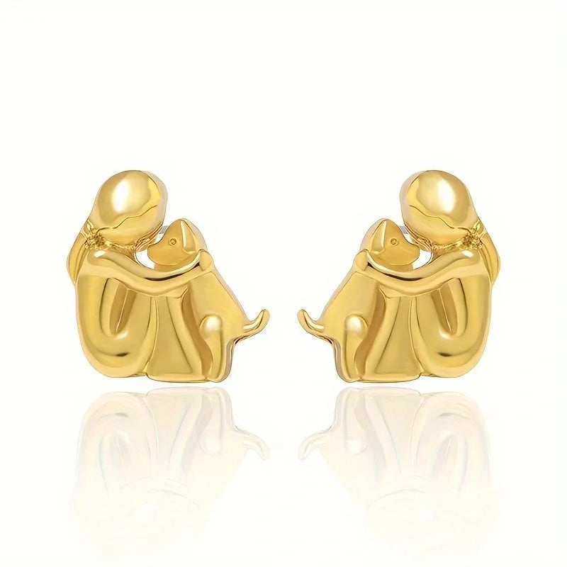Silver and Gold Bi-Colour Hoop Earrings