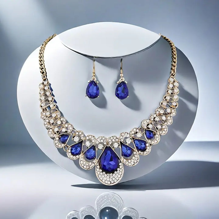Maeve Sapphire Gold Jewellery Set
