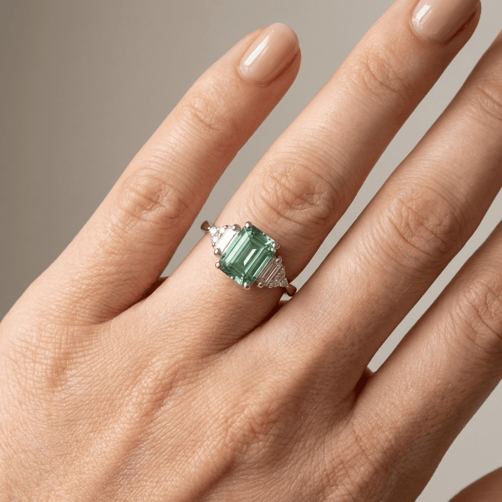 TRIO DIAMOND SILVER RING